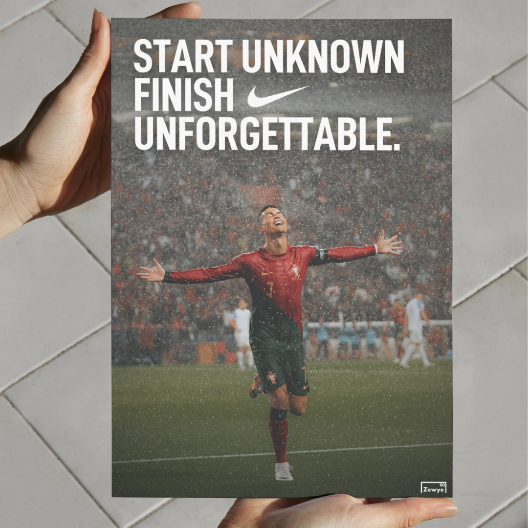 Cristiano Ronaldo: Start Unknown Finish Unforgettable.