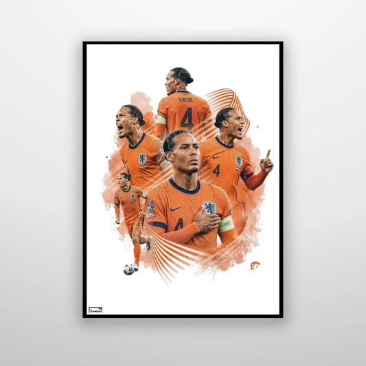 Virgil Van Dijk Netherlands Artwork
