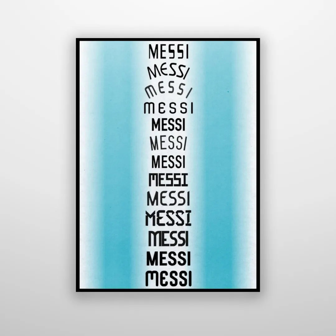 Lionel Messi Typography