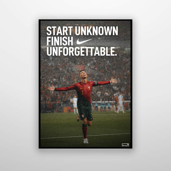 Cristiano Ronaldo: Start Unknown Finish Unforgettable.