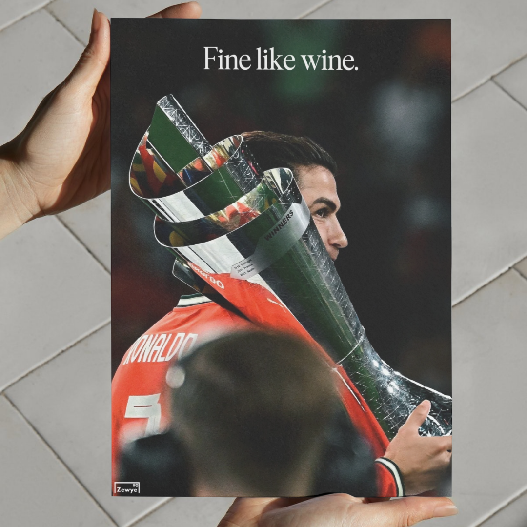 Cristiano Ronaldo: Fine like wine.